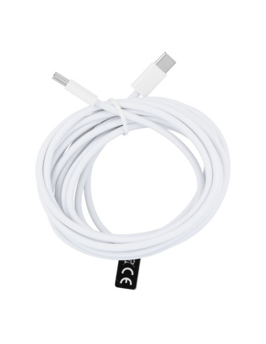 Câble Type C vers Type C 3.0 PD 30W HD26 BOX blanc 3 mètres