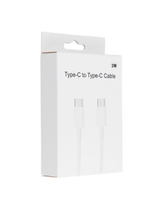 Câble Type C vers Type C 3.0 PD 30W HD26 BOX blanc 3 mètres 2