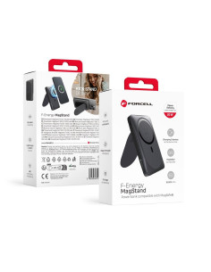 FORCELL F-ENERGY F10K2 MagStand powerbank compatible avec MagSafe PD QC3.0 5A 20W 10 000 mAh noir