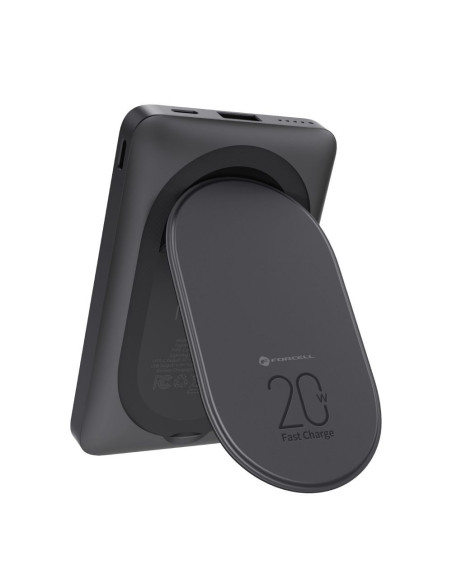 FORCELL F-ENERGY F10K2 MagStand powerbank compatible avec MagSafe PD QC3.0 5A 20W 10 000 mAh noir