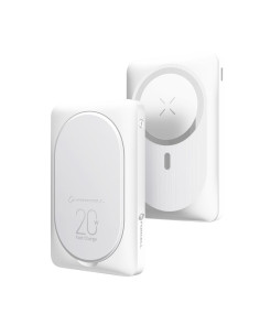 FORCELL F-ENERGY F10K2 MagStand powerbank compatible avec MagSafe PD QC3.0 5A 20W 10 000 mAh blanc 2