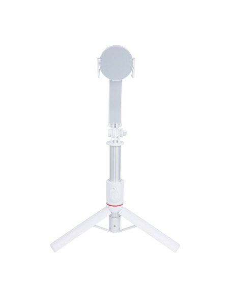 Kit / support selfie avec télécommande trépied bluetooth compatible avec MagSafe SSTR-C09 blanc