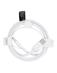 Câble Type C vers Type C 3.0 PD 30W HD26 blanc 1 mètre