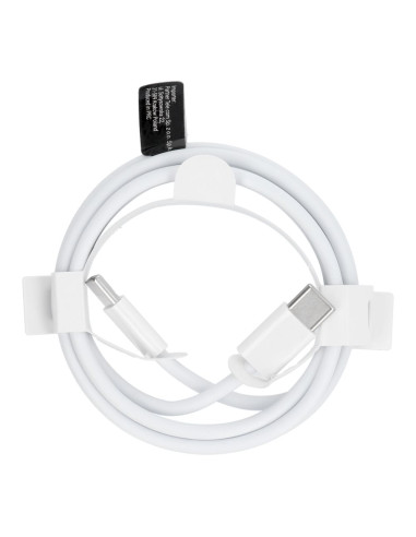 Câble Type C vers Type C 3.0 PD 30W HD26 blanc 1 mètre