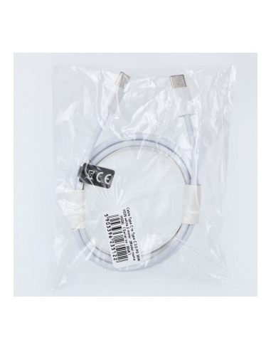 Câble Type C vers Type C 3.0 PD 30W HD26 blanc 2 mètres