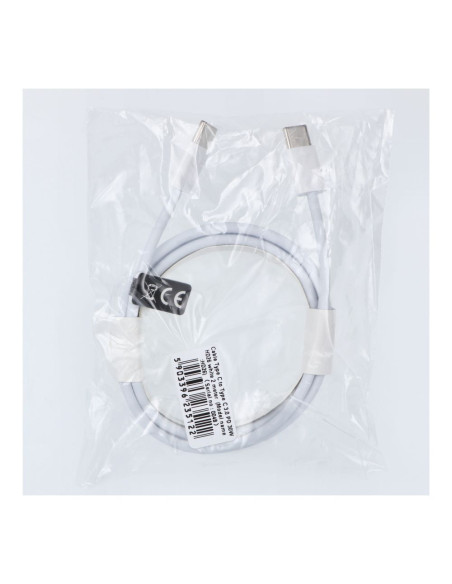 Câble Type C vers Type C 3.0 PD 30W HD26 blanc 2 mètres
