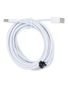 Câble Type C vers Type C 3.0 PD 30W HD26 blanc 3 mètres