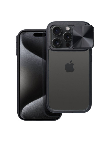 Coque SLIDER pour IPHONE 15 Pro noir