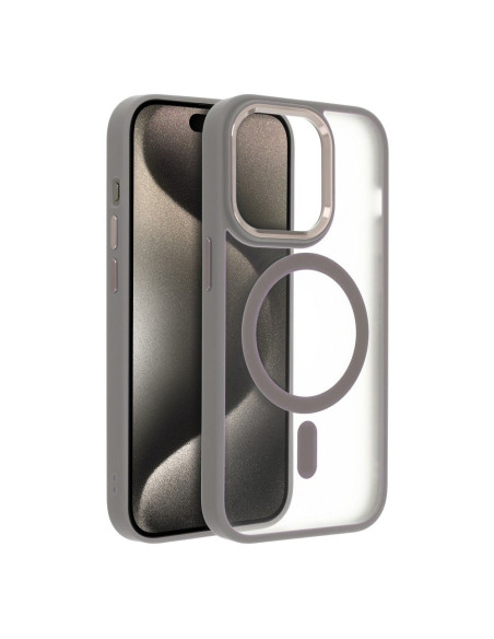 Coque MAG COVER MATTE compatible avec MagSafe pour IPHONE 15 Pro titane