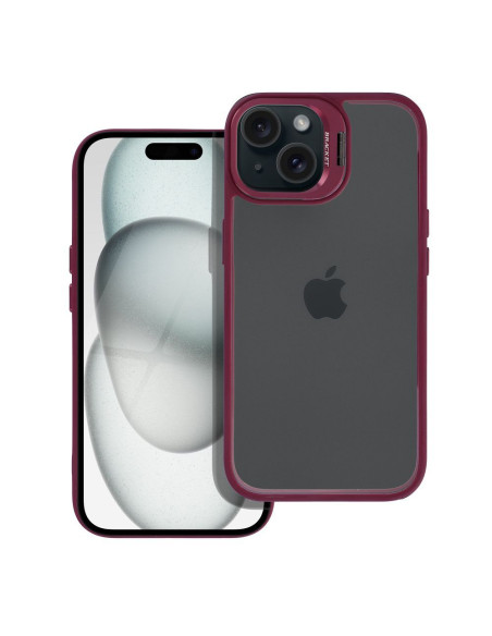 BRACKET Coque pour IPHONE 15 violet foncé