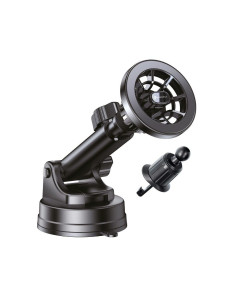 FORCELL Support voiture F-Grip PrecisionX pour pare-brise/planche/grille compatible avec MagSafe noir 2