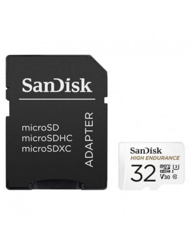 SANDISK carte mémoire microSD 32GB 100MB/s class 10 avec adaptateur SD