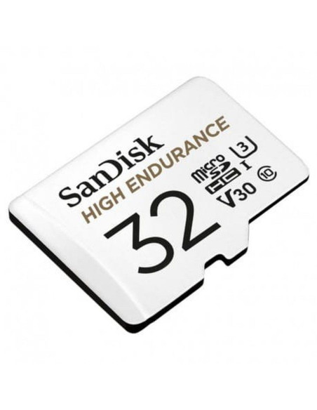 SANDISK carte mémoire microSD 32GB 100MB/s class 10 avec adaptateur SD
