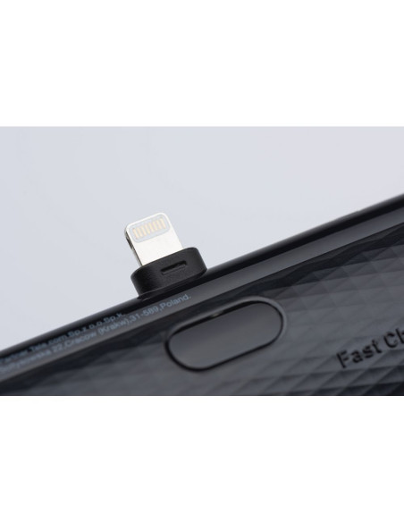 FORCELL F-ENERGY Power Plug F5K3 powerbank 5,000mAh avec connecteur intégré pour Lightning 8-PIN PD 20W noir