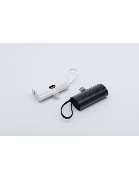 FORCELL F-ENERGY Power Plug F5K3 powerbank 5,000mAh avec connecteur intégré pour Lightning 8-PIN PD 20W noir