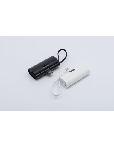 FORCELL F-ENERGY Power Plug F5K3 powerbank 5,000mAh avec connecteur intégré pour Lightning 8-PIN PD 20W blanc
