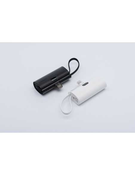 FORCELL F-ENERGY Power Plug F5K3 powerbank 5,000mAh avec connecteur intégré pour Lightning 8-PIN PD 20W blanc