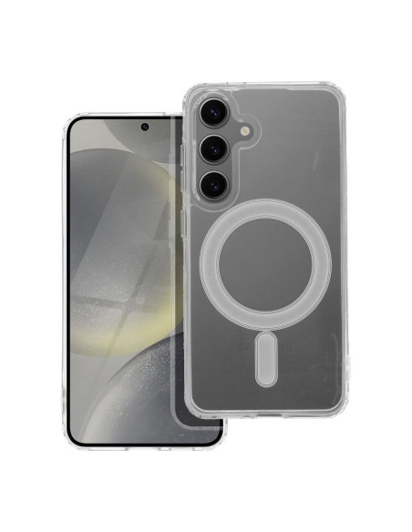 CLEAR MAG COVER Coque compatible avec MagSafe pour SAMSUNG S24 transparent