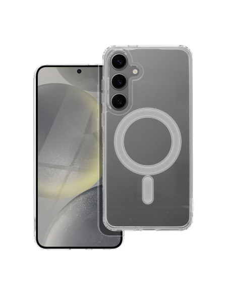 CLEAR MAG COVER Coque compatible avec MagSafe pour SAMSUNG S24 Plus transparent