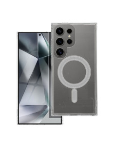 CLEAR MAG COVER Coque compatible avec MagSafe pour SAMSUNG S24 Ultra transparent