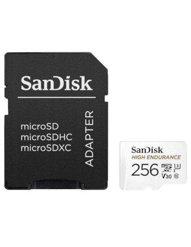 SANDISK carte mémoire microSD 256GB 100MB/s class 10 avec adaptateur SD