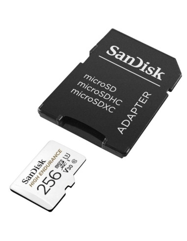 SANDISK carte mémoire microSD 256GB 100MB/s class 10 avec adaptateur SD