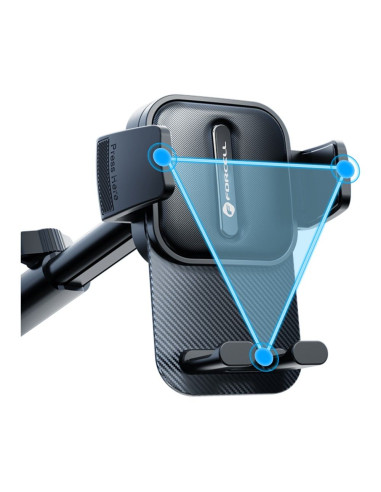 FORCELL F-Grip Guardian Support voiture pour pare-brise/planche noir