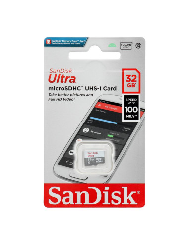 SANDISK carte mémoire ULTRA micro SDHC 32GB 100MB/s class 10