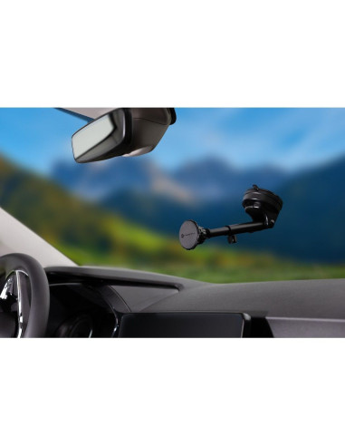 FORCELL F-Grip Excelence Support voiture magnétique pour pare-brise/planche/grille noir