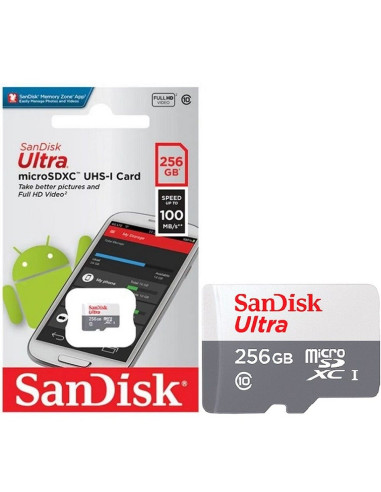 SANDISK memory card ULTRA SDXC 256GB 100MB/s class 10