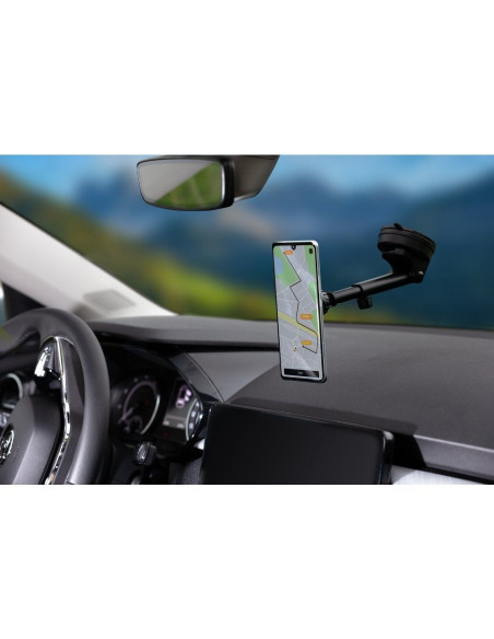 FORCELL F-Grip Excelence Support voiture magnétique pour pare-brise/planche/grille noir