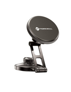 FORCELL F-Grip IronSecure support voiture pour fenêtre/planche compatible avec MagSafe noir 2
