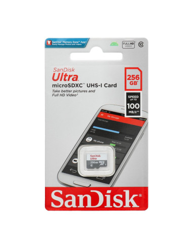 SANDISK memory card ULTRA SDXC 256GB 100MB/s class 10