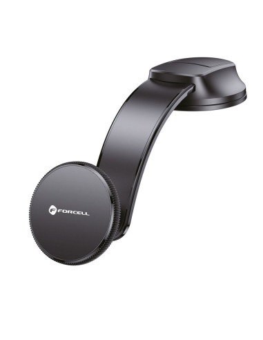 FORCELL Support voiture F-Grip MagFlex pour pare-brise/planche/grille compatible avec MagSafe noir