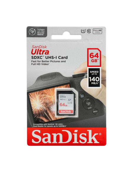 Carte mémoire SANDISK ULTRA SDXC 64GB 140MB/s