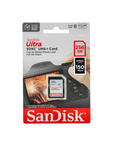 Carte mémoire SANDISK ULTRA SDXC 256GB 150MB/s