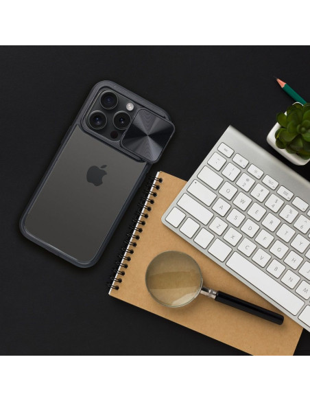 Coque SLIDER pour IPHONE 12 noir