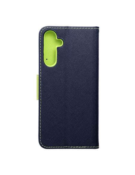 Etui pour SAMSUNG A25 5G bleu marine / vert lime