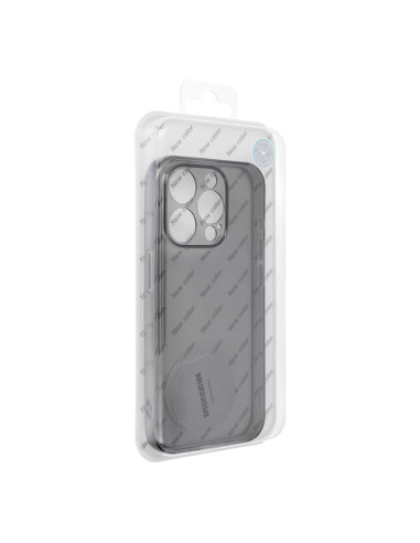 Coque BOX PREMIUM 1.5 mm pour IPHONE 15 Pro noir transparent
