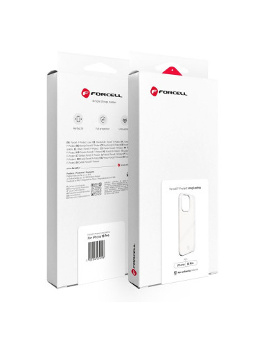 FORCELL F-PROTECT Coque longue durée pour IPHONE 13 Pro transparent
