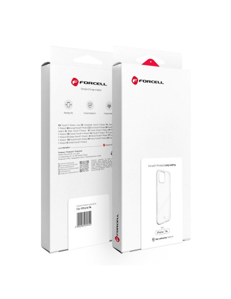 FORCELL F-PROTECT Coque longue durée pour IPHONE 14 transparent
