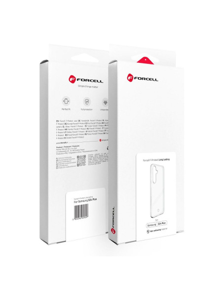 FORCELL F-PROTECT Coque longue durée pour SAMSUNG S24 Plus transparent