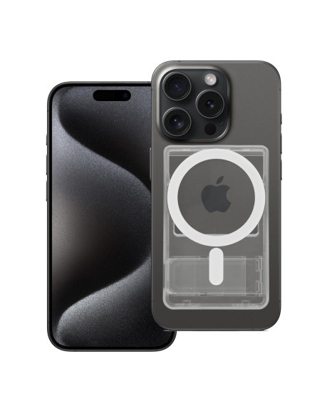 Porte-cartes compatible avec MAGSAFE blanc