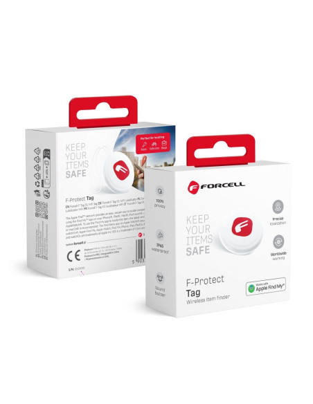 FORCELL F-PROTECT F-TAG F01 localisateur Find My white