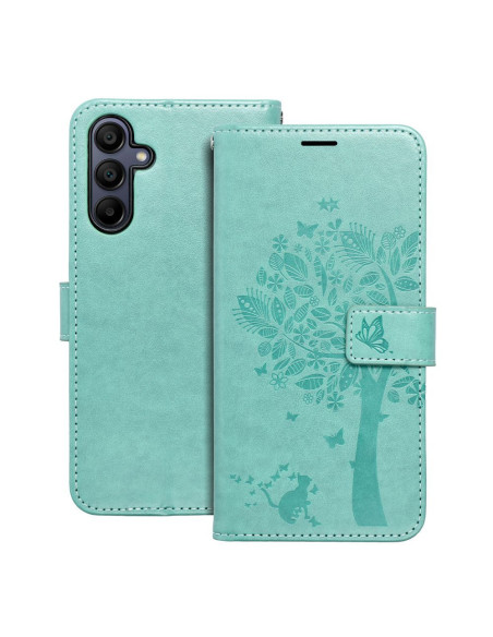 Etui MEZZO Book pour SAMSUNG A15 4G / A15 5G arbre vert