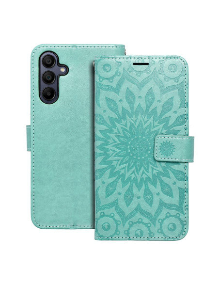 Etui MEZZO Book pour SAMSUNG A15 4G / A15 5G mandala vert