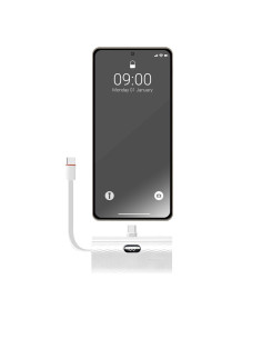 FORCELL F-ENERGY Power Plug F5K3 powerbank 5 000mAh avec connecteur Type C PD 20W intégré blanc 2