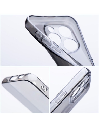 Coque BOX PREMIUM 1.5 mm pour IPHONE 14 noir transparent