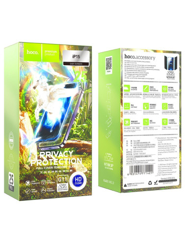 HOCO tempered glass HD Privacy Protection (SET 25in1) - MULTIPACK for iPhone 15 (G11)