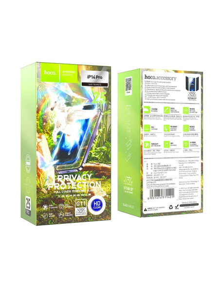 HOCO tempered glass HD Privacy Protection (SET 25in1) - MULTIPACK for iPhone 14 Pro (G11)